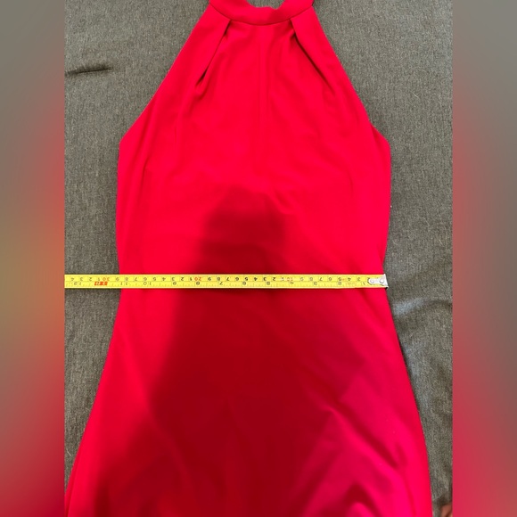 Le Chateau Halter Neck Dress with Front Slit - Picture 6 of 8